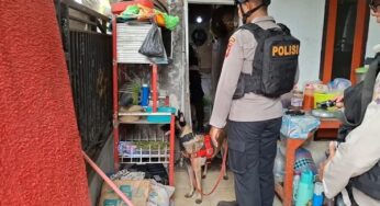 Polda NTB Gerebek Kampung Narkoba, Anjing Pelacak Dikerahkan